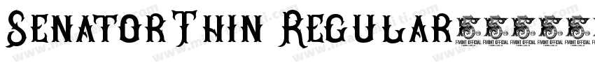 SenatorThin Regular字体转换